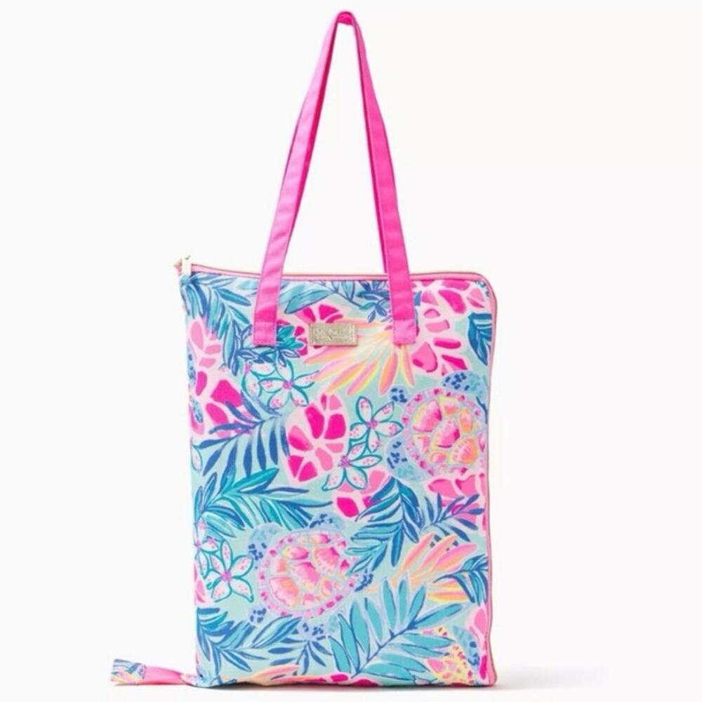 Lilly Pulitzer GWP Packable Beach Mat in Sea Glass Aqua Rainforest Retreat -NWT